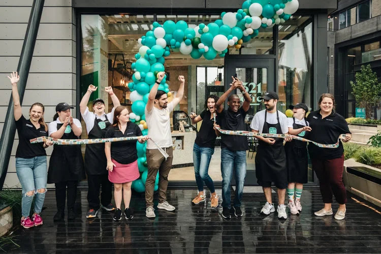 Photos and Video of 321 Coffee's Grand Opening in Downtown Raleigh
